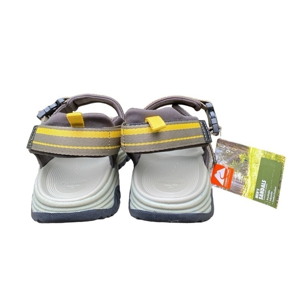 Ozark Trail-NWT Men’s 10 moss green/gray hiking sandals. Velcro adjustable. New! - Picture 9 of 12